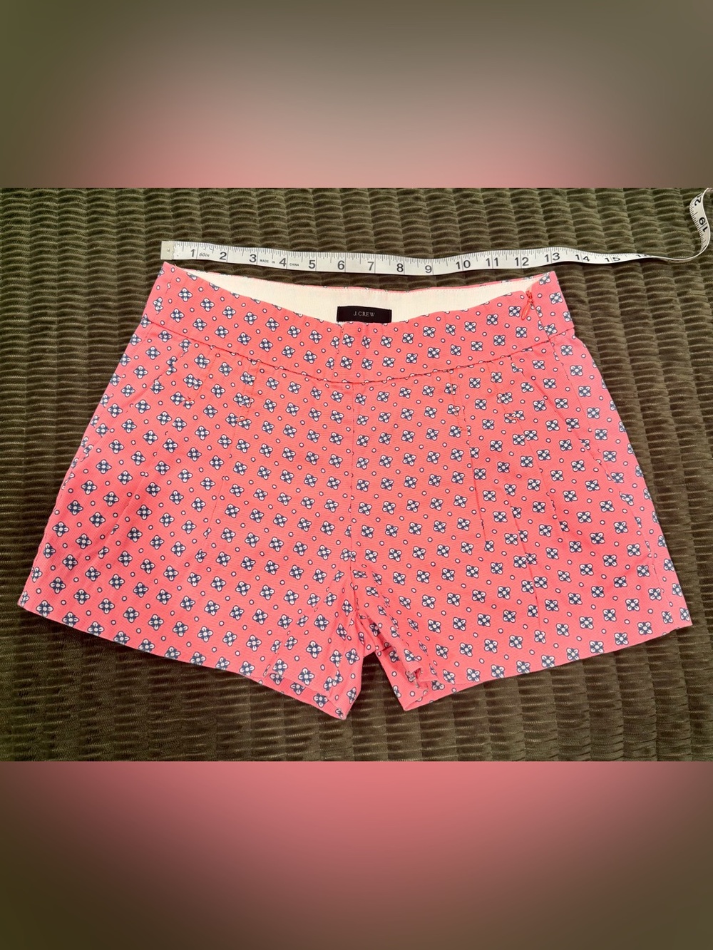 J. Crew Pink Floral-Print Shorts (00)